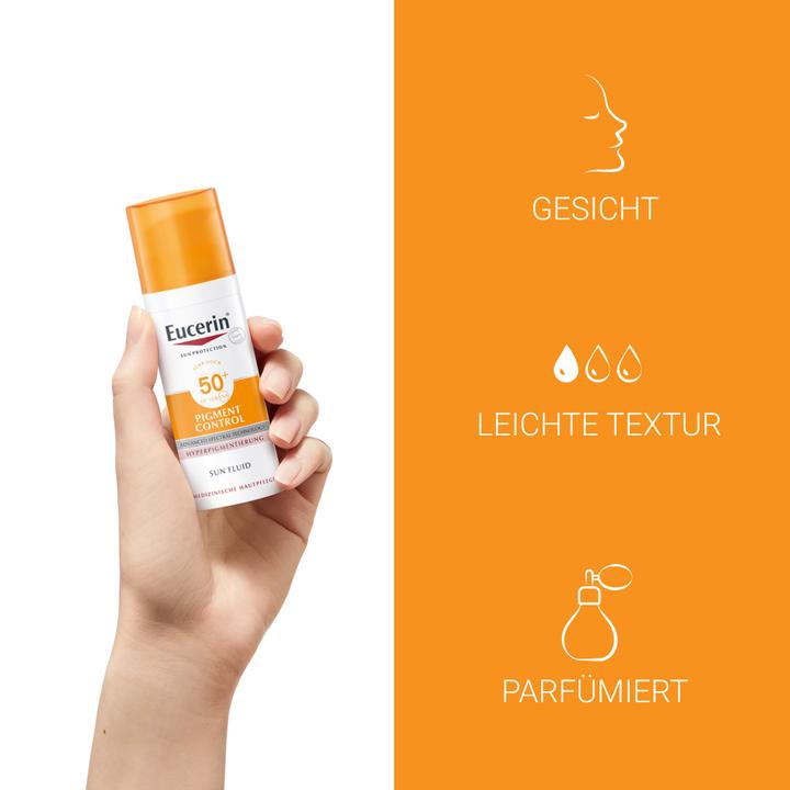 Immagine prodotto Eucerin SUN Face Pigment Control Fluid SPF 50+ (Crema solare, SPF 50+, 50 ml, 97 g)
