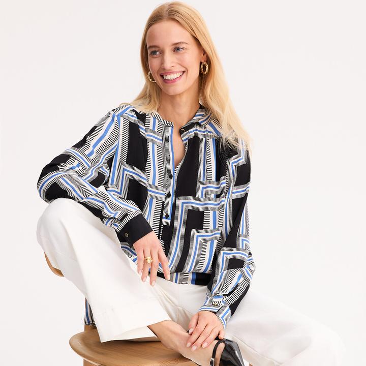 Immagine prodotto Anne Weyburn Bluse mit Henley-Ausschnitt (44)