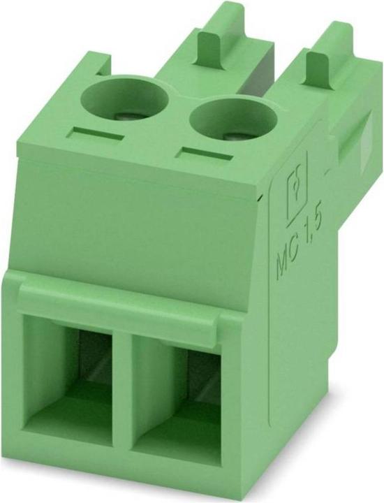 Actual product image Phoenix 2 pole MC 1.5/2-ST-3.81 PCB wire to board cable plug with 3.81mm pitch