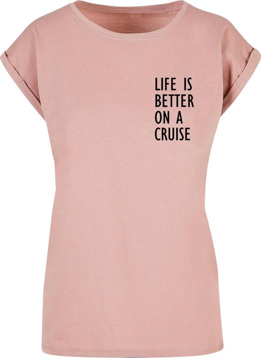 Immagine prodotto Merchcode Maglietta a spalla estesa da donna Life Is Better - 113659 (S)