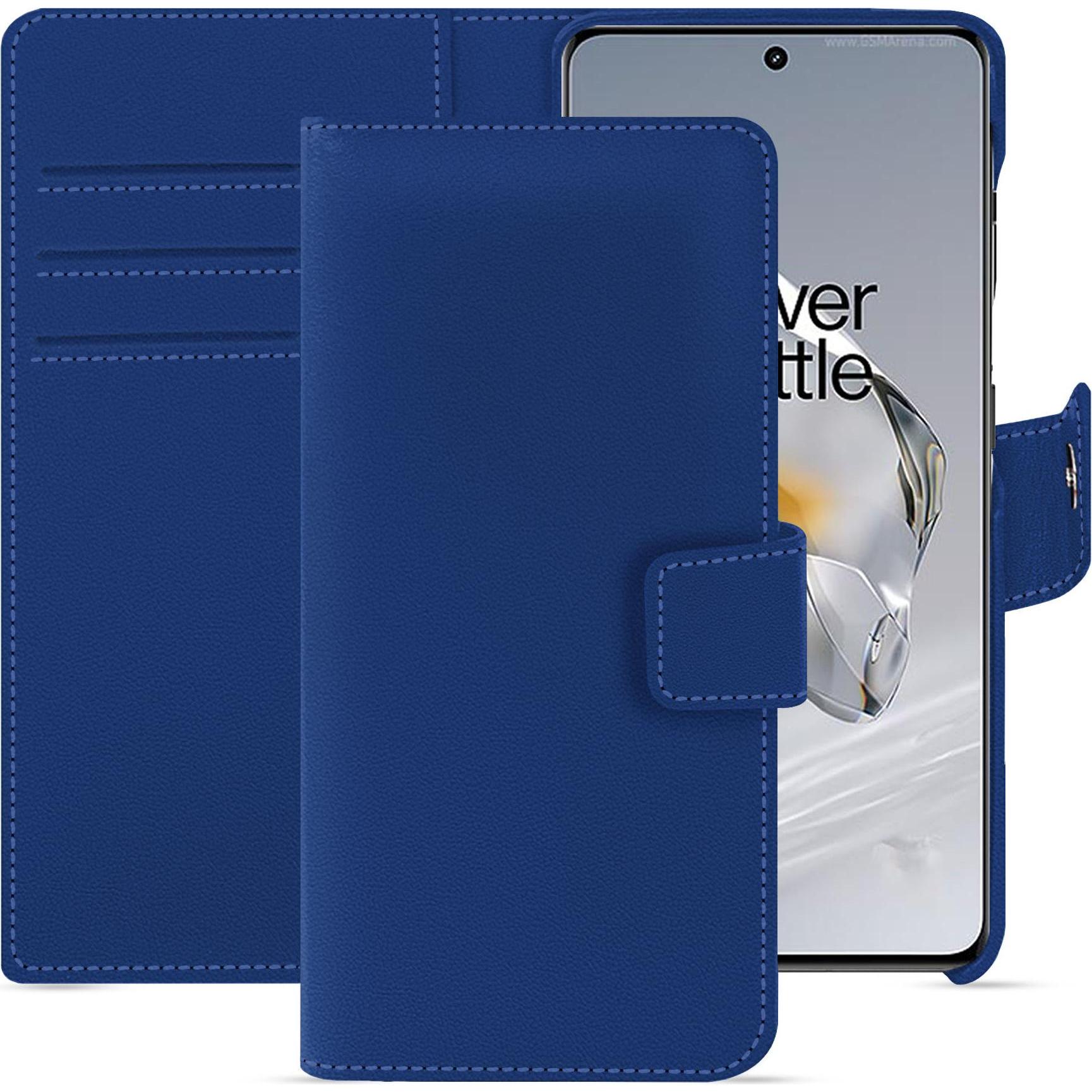 Noreve Lederschutzhülle Oneplus 12 (OnePlus 12), Smartphone Hülle, Blau