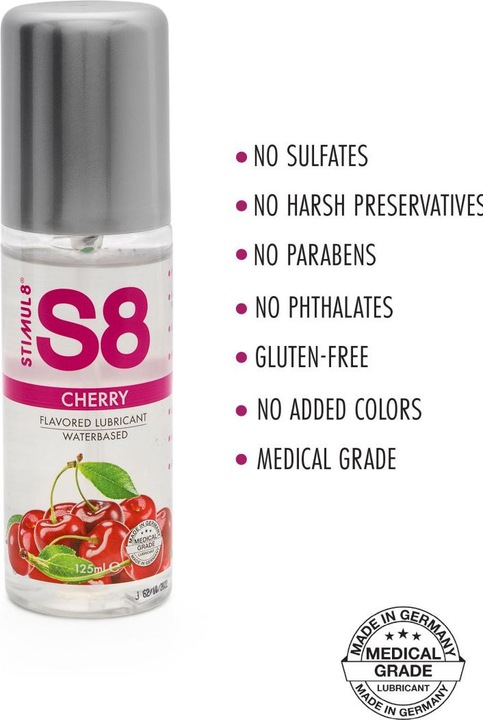 Actual product image Stimul8 S8 WB Flavored Lube 125ml (125 ml)