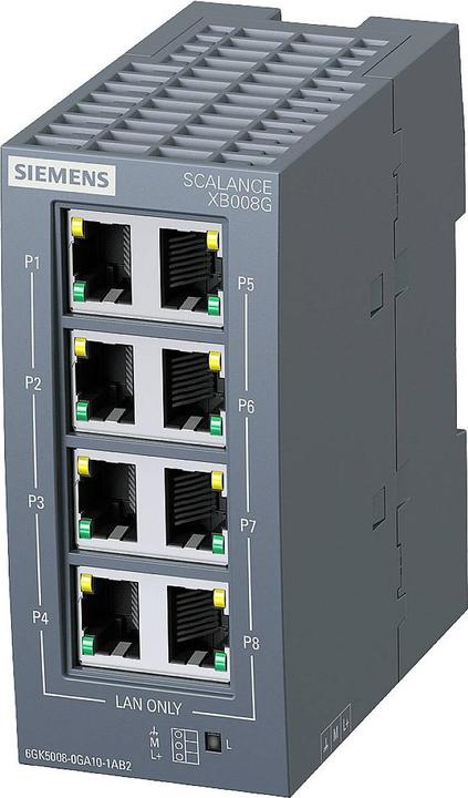 Image du produit Siemens 6GK5008-0GA10-1AB2 Commutateur Ethernet industriel (8 ports)