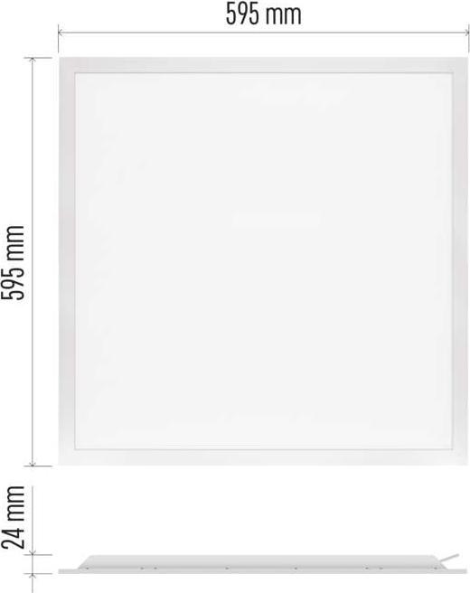 Produktbild Emos LED Einbauleuchte LEXXO Backlit 60×60, quadr., weiss, 30W neutr.w. (4200 lm)