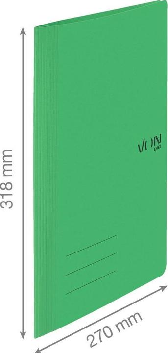Image du produit von Dossier rapide avec mécanisme de reliure, A4, vert, 10 pièces (A4, 10x)