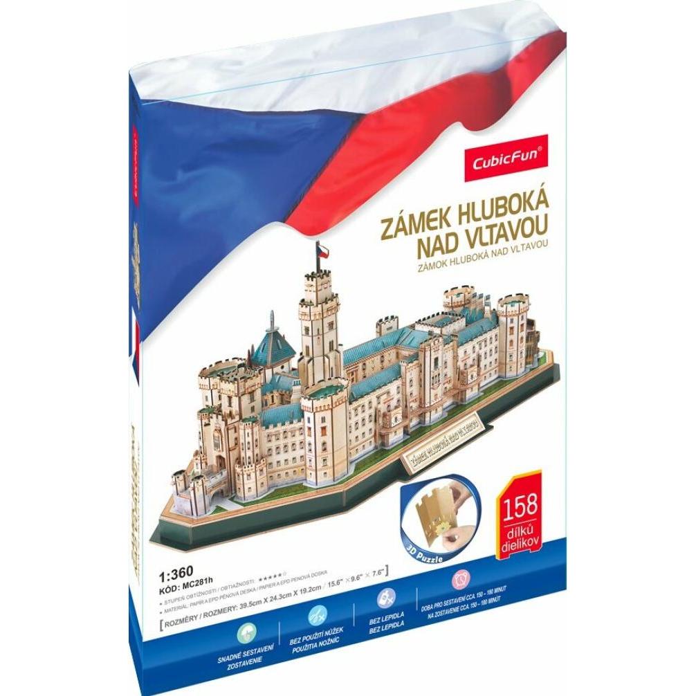 Cubicfun 3D-Puzzle Schloss Hluboká 158 Teile