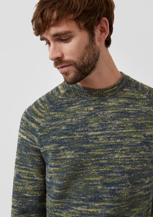 Produktbild s.Oliver Strickpullover Pullover aus Wollmix in Bouclé-Optik (L)