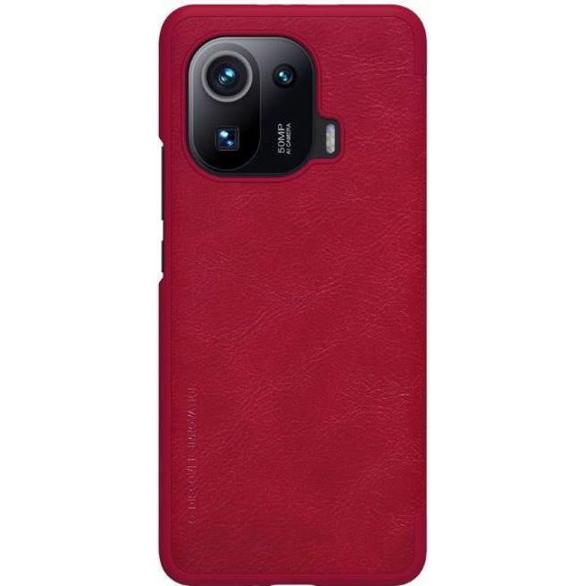 Thumbnail - Nillkin Qin Series (Xiaomi Mi 11 Pro), Smartphone Hülle, Rot