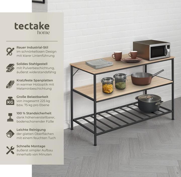Actual product image tectake Akeley (120 x 60 x 90.50 cm)