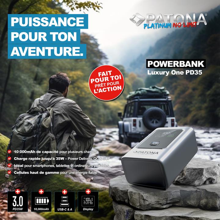Actual product image Patona Powerbank PD35W 10000mAh (10000 mAh, 35 W, 37 Wh)