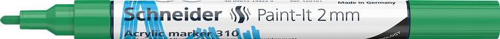 Valeurs nutritives et ingrédients Schneider Marqueur acrylique Paint-It 310 2mm vert (1 x)