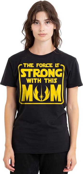 Actual product image Star Wars Unisex Adult Force Is Strong With Mum Mothers Day T-Shirt (S)