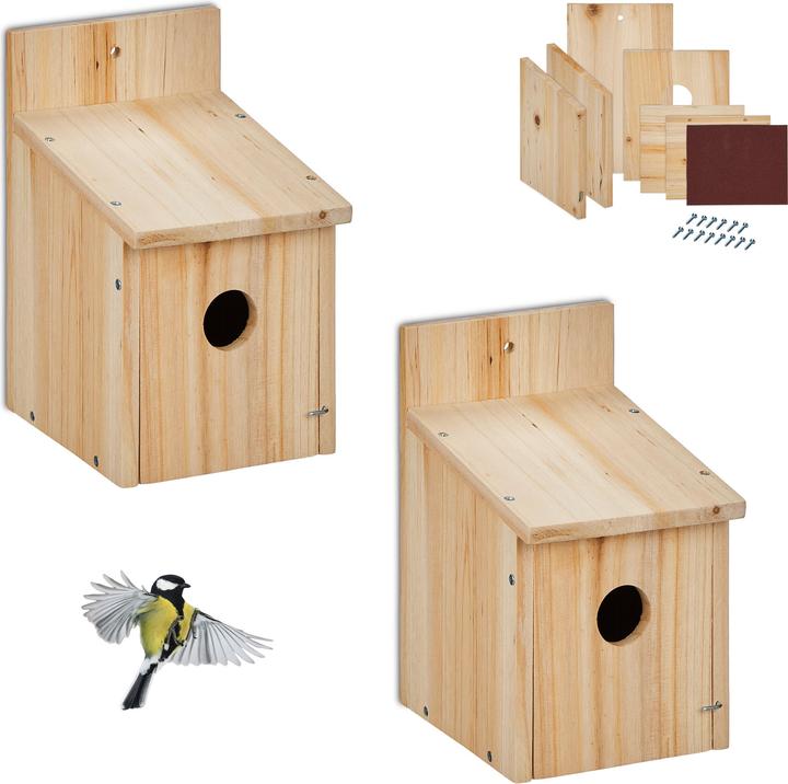 Relaxdays 2x birdhouse