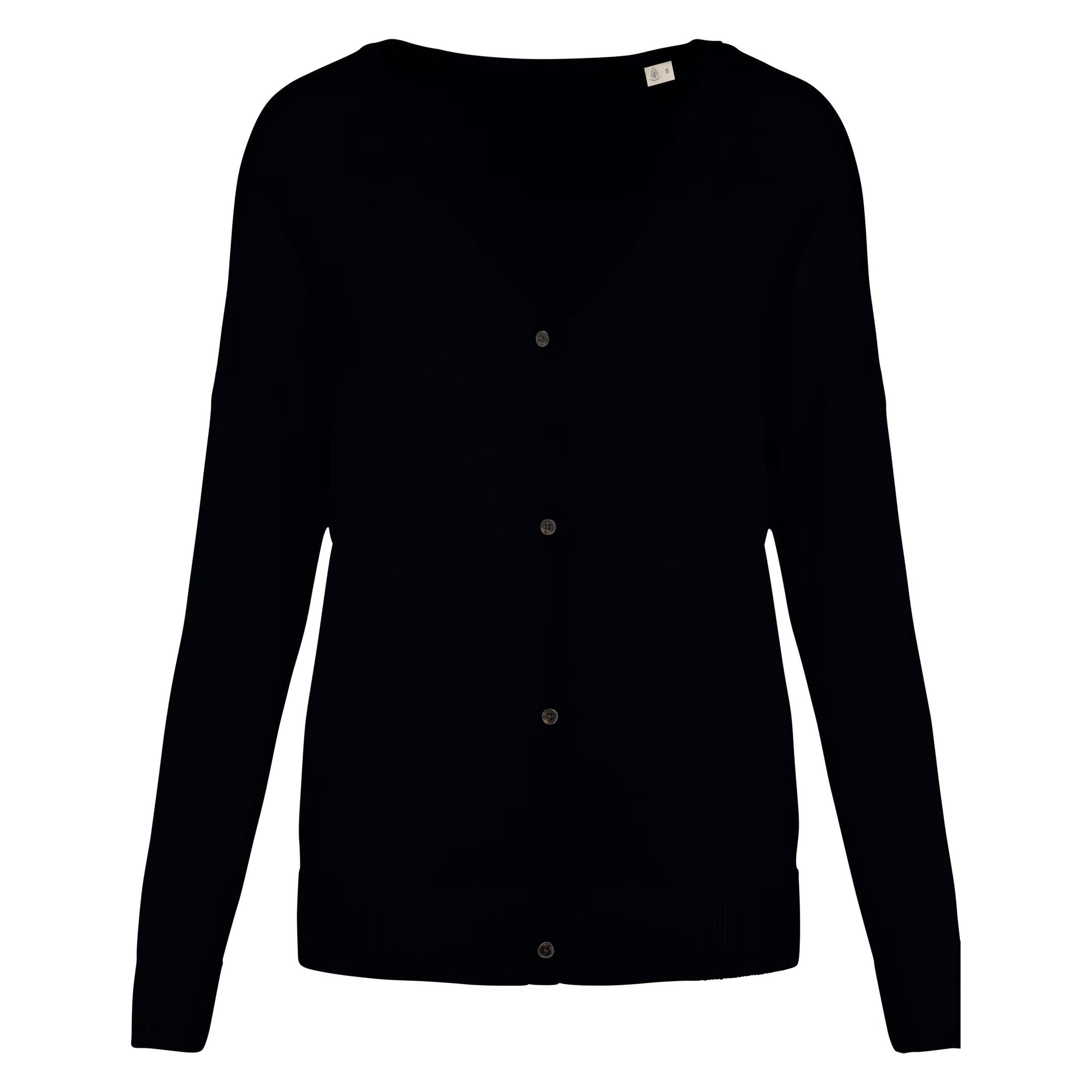 Spasso, Damen, Pullover, Ökologischer Lyocell-Cardigan Für Frauen, Schwarz, (Xxl)