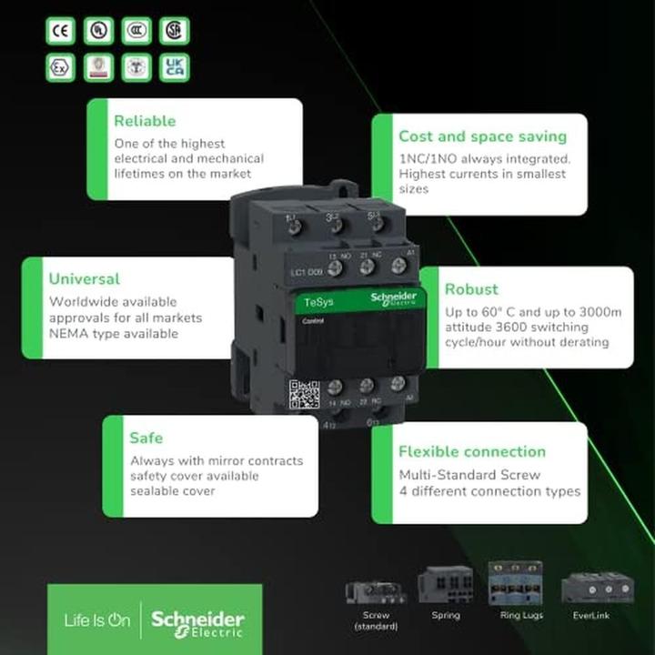 Actual product image Schneider Electric Contactor 230V 25A