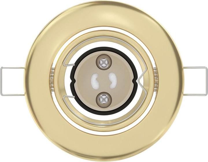 Produktbild vidaXL Lampen Set von 12 Gold Metall, Kunststoff 9 cm Leichtes Gewicht (GU10)
