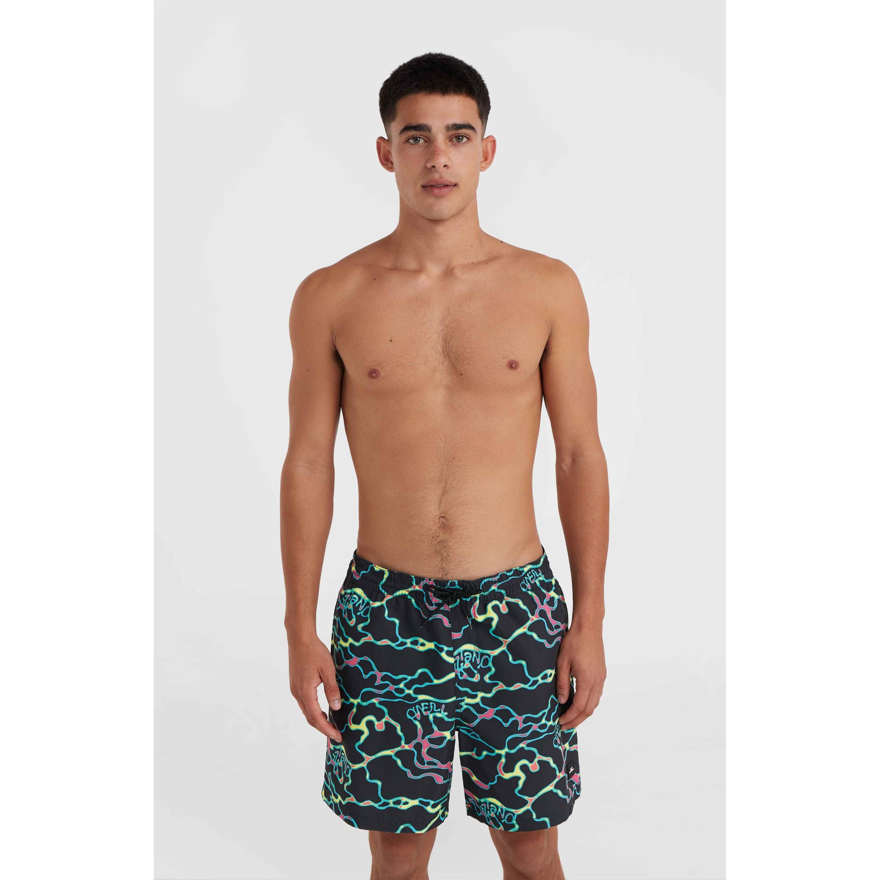 Thumbnail - O'Neill, Herren, Badehose, Jack Cali Crazy 16" Swim Shorts, Schwarz, (L)