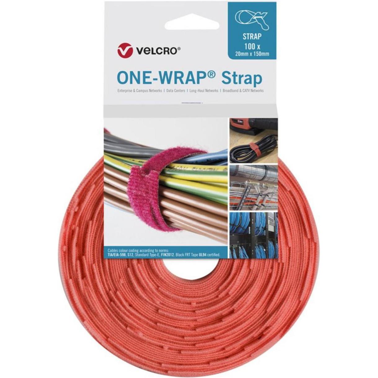 Velcro brand, Kabelbinder, Professional Markenkabelbinder (Kunststoffkabelbinder, 300 mm, 100 Stk.)