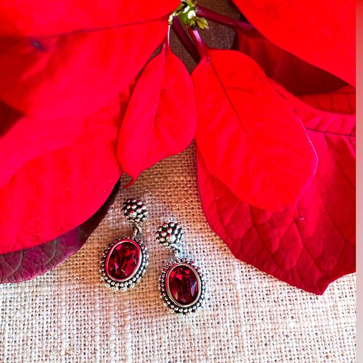 Produktbild Steinkult Ohrringe "Beverly" (925 Sterling Silber versilbert, Messing, Kristallstein)