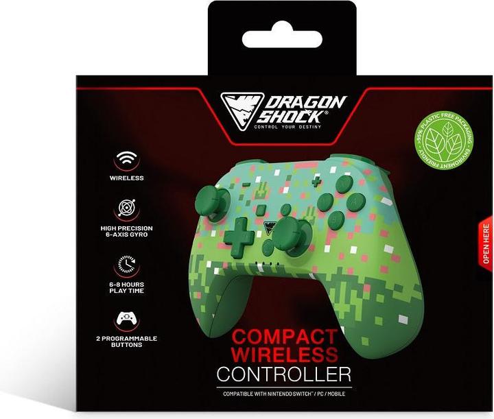 Produktbild DragonShock Gaming Controller POPTOP COMPACT grün Nintendo Switch (PC, Switch)