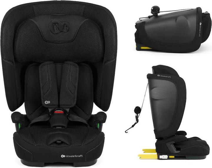 Actual product image KinderKraft Car Seat FIX2GO i-Size 76-150cm BLACK (Child seat, ECE R129/i-Size Standard)
