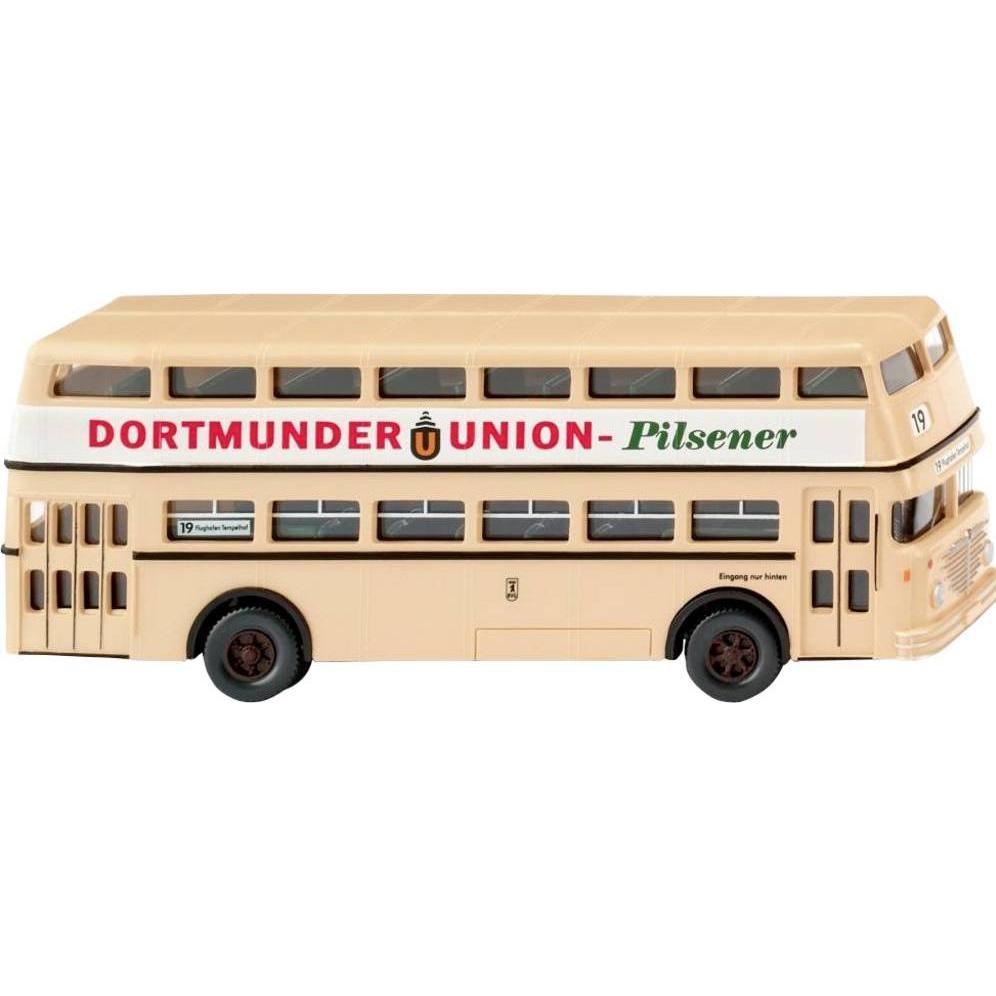 Wiking 072206 H0 Bus Modell Büssing Doppeldeckerbus D2U Dortmunder Union