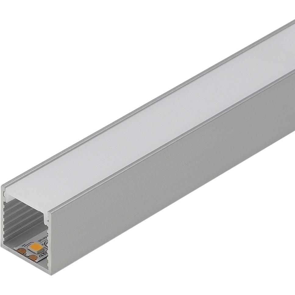 Werkstarck, Profil + Stange, LED Ein-/Anbauprofile BERLIN mit Lichtblende