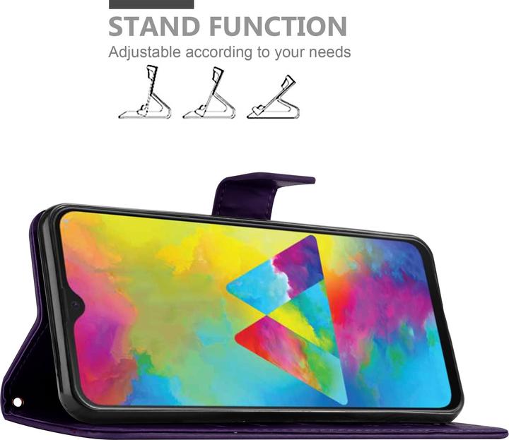 Image du produit Cadorabo Couverture du livre de fleurs (Samsung Galaxy M30s, Samsung Galaxy M21)