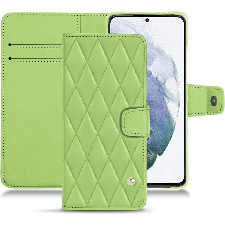 Noreve Lederschutzhülle Wallet (Samsung Galaxy S21+), Smartphone Hülle, Grün