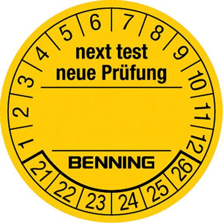 Produktbild Benning Prüfplaketten 300 St. für Gerä