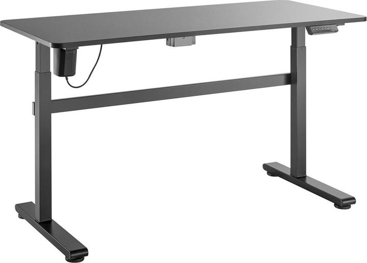 Produktbild Ergo Office elektrischer Schreibtisch höhenverstellbar grau max. Höhe 118cm 50 kg - mit Tischplat
