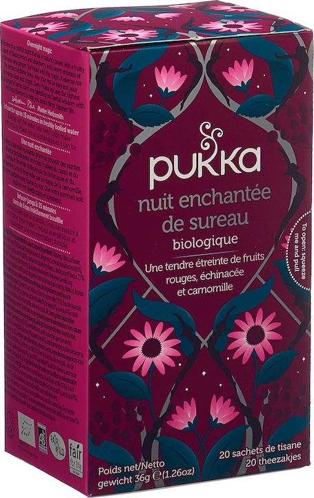 Produktbild Pukka Nuit enchantée de sureau Thé Bio français/anglais Tees (77 g)
