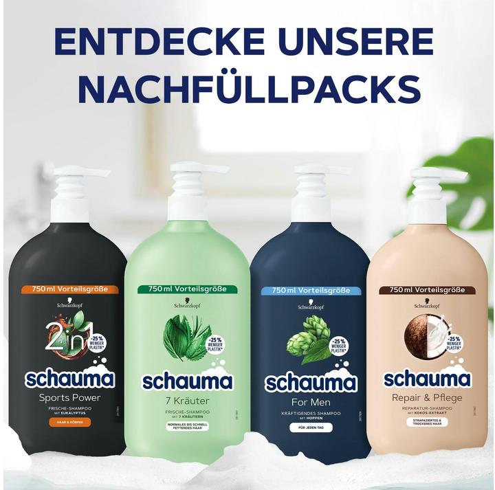 Image du produit Schauma 7 herbes (Shampoing liquide, 750 ml)