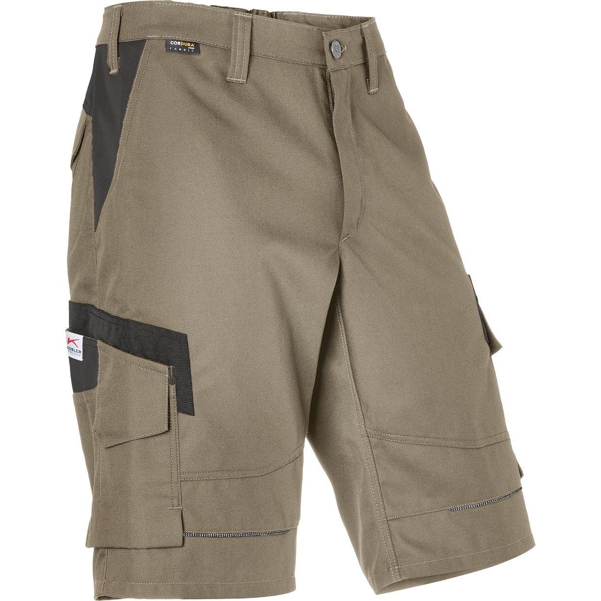 Kübler, Herren, Shorts, Shorts INNOVATIQ sandbraun/schwarz Form 2430 Grösse 40, Braun, (40)