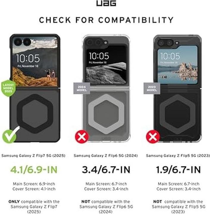 Actual product image UAG (U) Mouve Case - Samsung James (Samsung Galaxy Z Flip7)