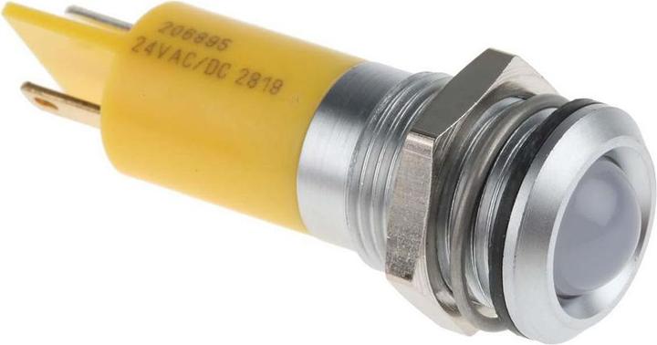 Produktbild RS PRO LED vorst 14mm satin 24VAC/DC HC gelb