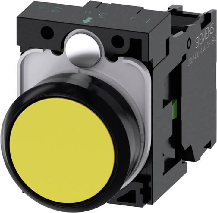 Produktbild Siemens Pushbutton 22mm round plastic yellow 1NO