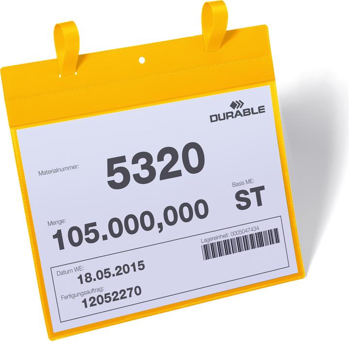 Actual product image Durable Marking pockets with flap (A4, Across, 50 Piece)