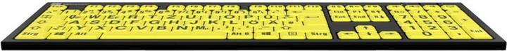 Actual product image Logickeyboard XL Print PC Slim Line NERO (DE, Cable)