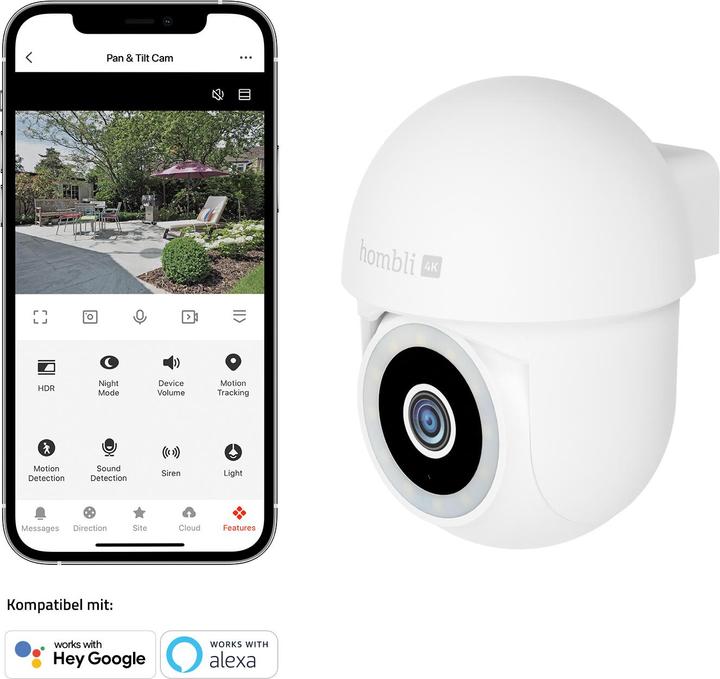 Produktbild Hombli Pan & Tilt Cam (3840 x 2160 Pixels)