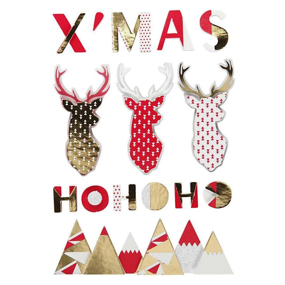 Creativ Company, Stickers, Kerstmis Sticker3D (15 Sticker)