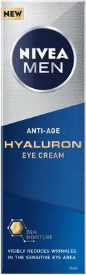 Actual product image NIVEA MEN Men Anti-Age Hyaluron Anti-Wrinkle Eye Cream 15ml (Eye Care Cream, 15 ml, Day)