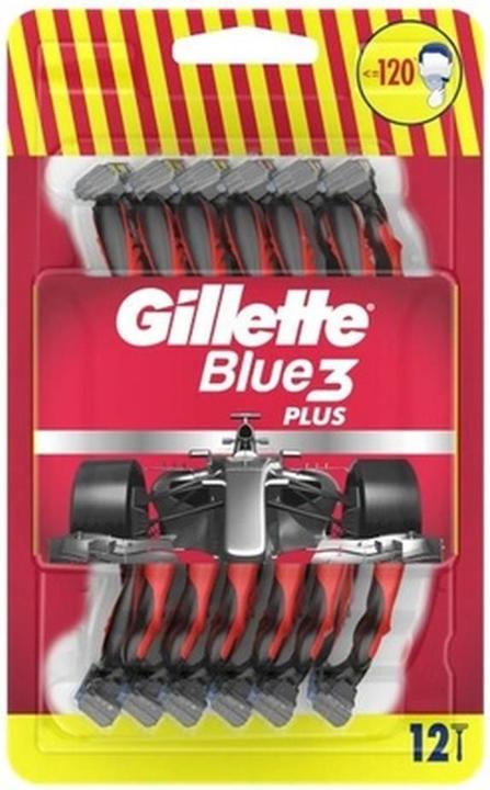 Gillette Einwegrasierer für Männer Blau3 Rot - 12 Stück