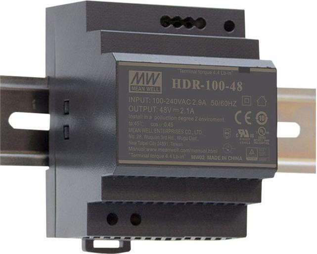 Produktbild MeanWell Ultra Slim Step Shape PSU, 92 W, 24 Vdc