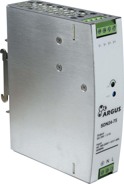 Image du produit Intertech INTER-TECH SDN 24-75 Alimentation pour rail DIN 24-75 24V Tension de sortie 75W Puissance (75 W)