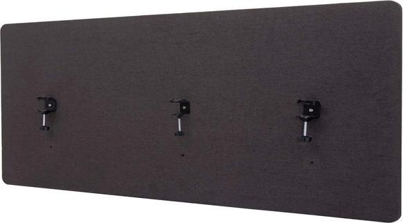 Mendler Cloison acoustique de bureau, écran d'intimité de bureau, double paroi tissu/textile - 160x60cm