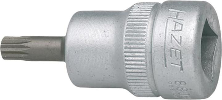 Actual product image HAZET Screwdriver socket 8808-10 ∙ Square, hollow 10 mm (3/8 inch) ∙ Internal serration profile XZN…