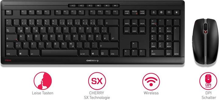 Produktbild CHERRY Stream Desktop (Deutschland, Kabellos)