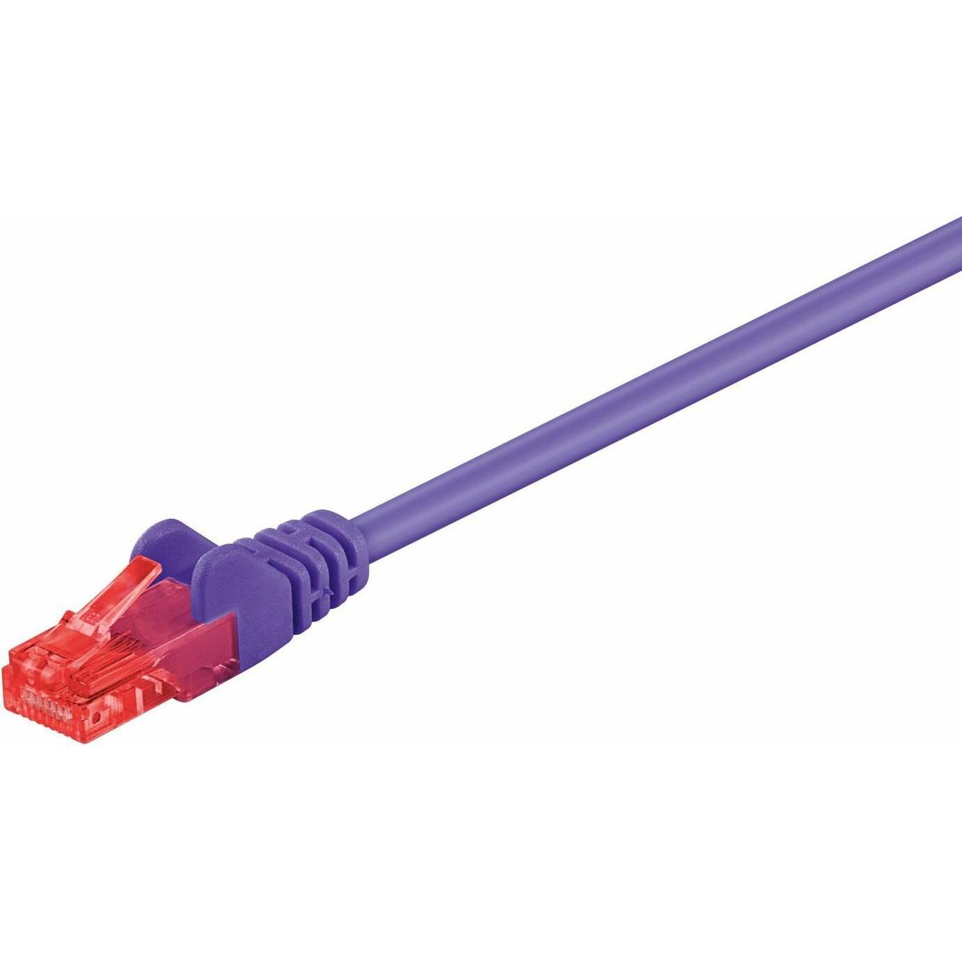 MicroConnect B-UTP60025P Netzwerkkabel Violett U/UTP (UTP) (U/UTP, CAT6, 0.25 m), Netzwerkkabel