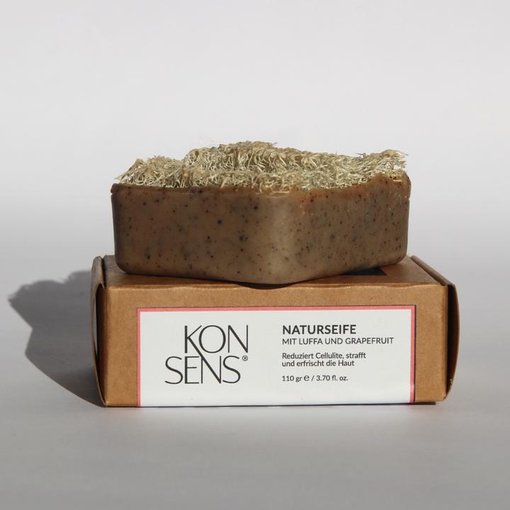 Image du produit Konsens Savon anti-cellulite à la loofah (Savon dur)